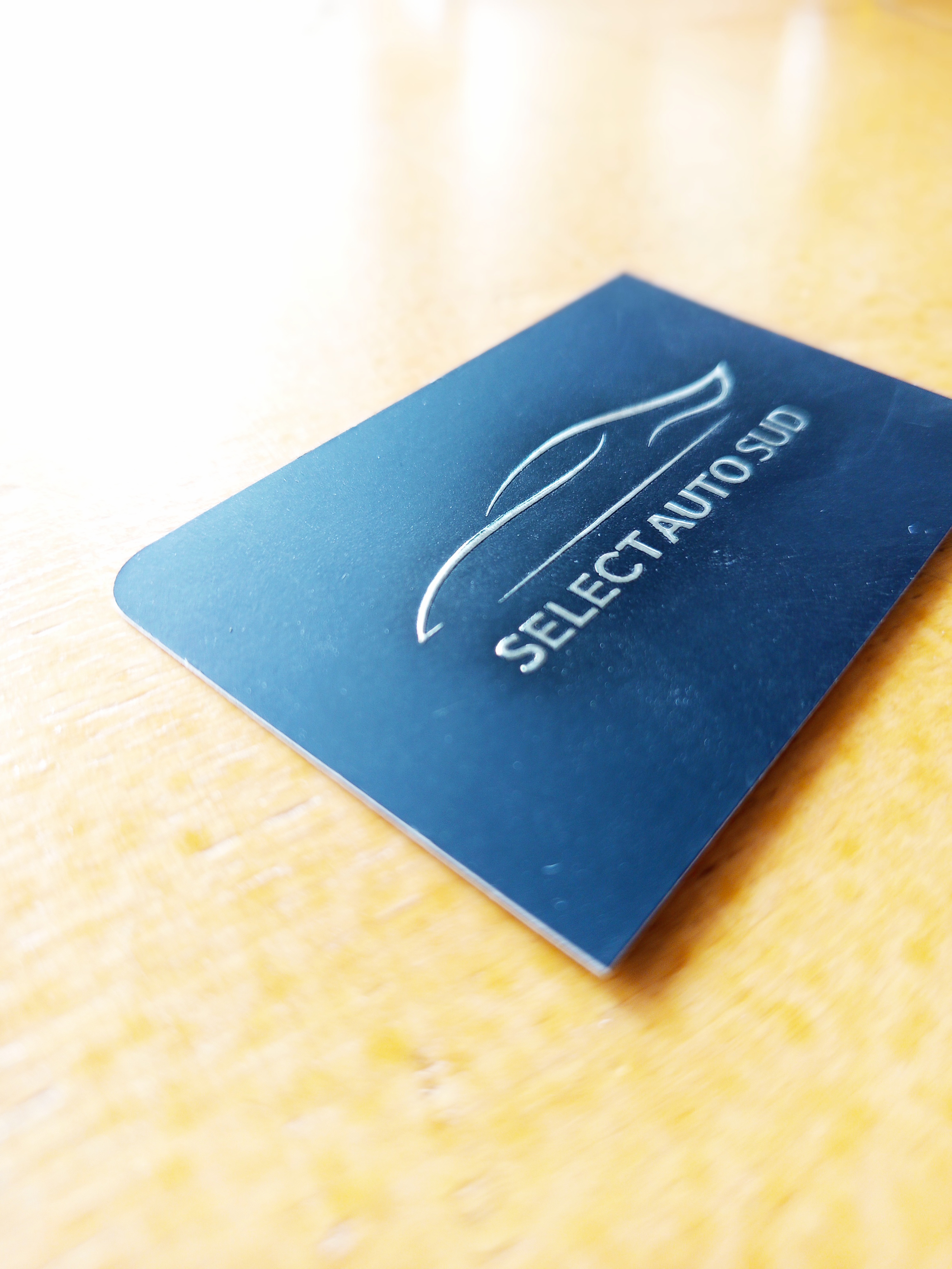 Carte de visite, angles carrés et arrondis